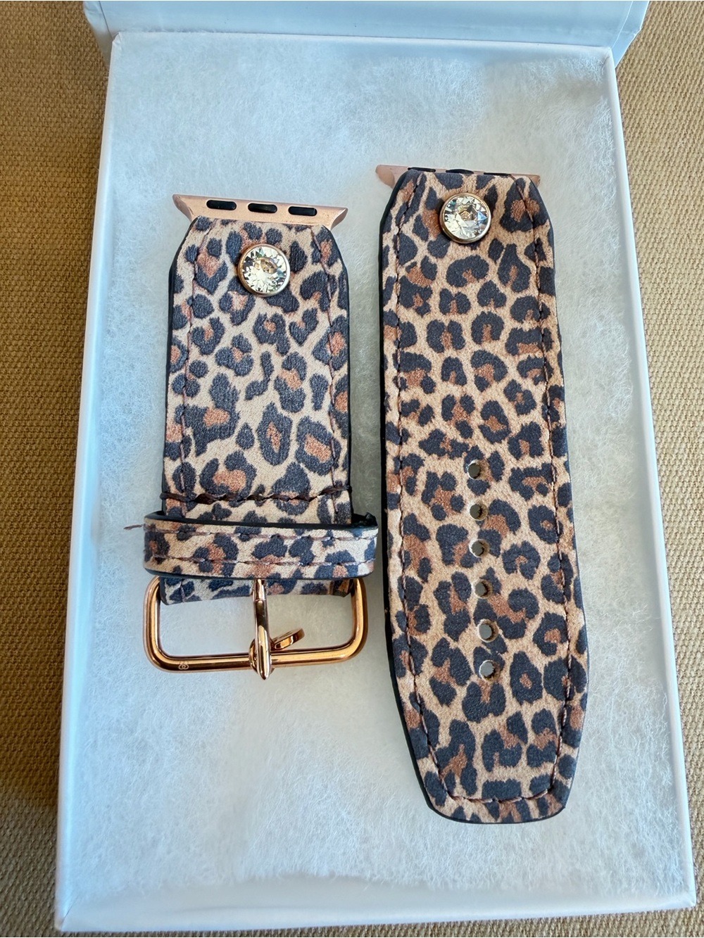 Sparkl Apple Watch Leopard Print Band